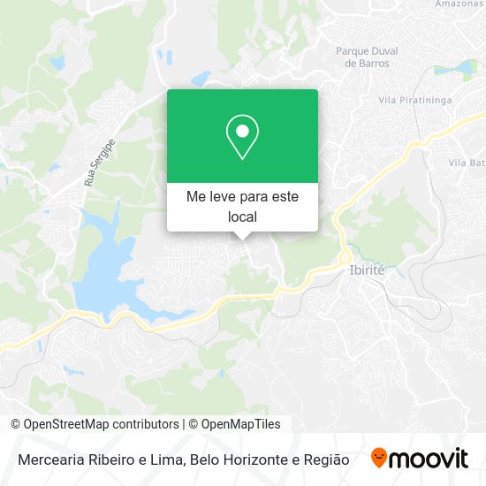 Mercearia Ribeiro e Lima mapa