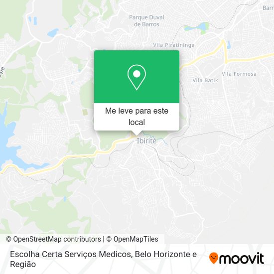 Escolha Certa Serviços Medicos mapa