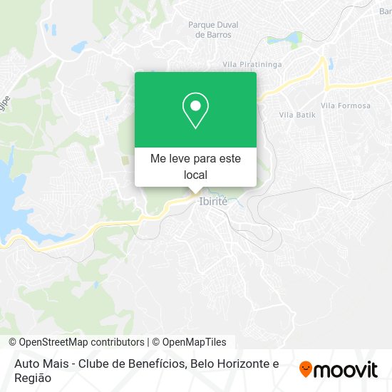 Auto Mais - Clube de Benefícios mapa