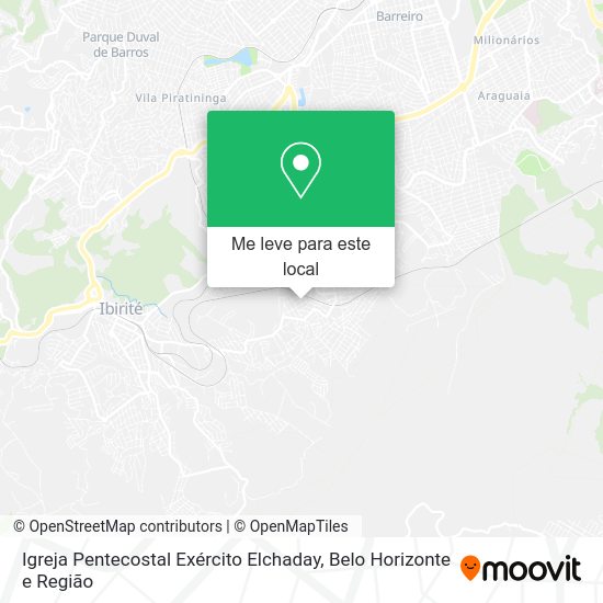 Igreja Pentecostal Exército Elchaday mapa