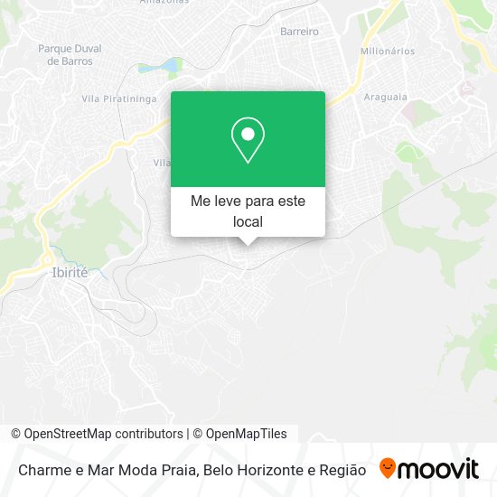 Charme e Mar Moda Praia mapa