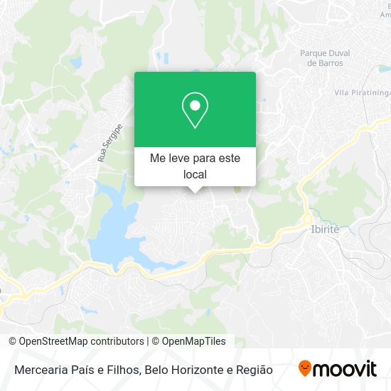 Mercearia País e Filhos mapa