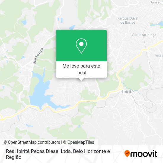 Real Ibirité Pecas Diesel Ltda mapa