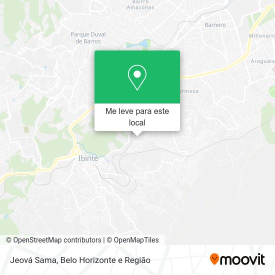 Jeová Sama mapa