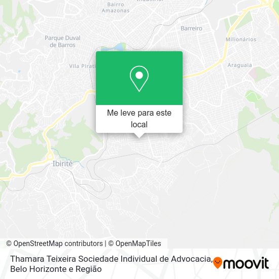 Thamara Teixeira Sociedade Individual de Advocacia mapa