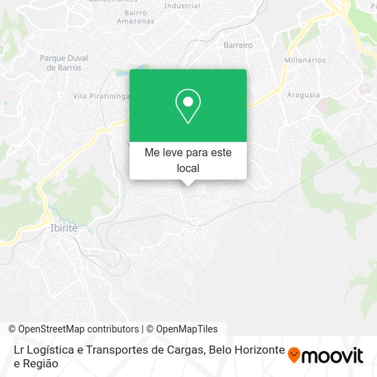 Lr Logística e Transportes de Cargas mapa