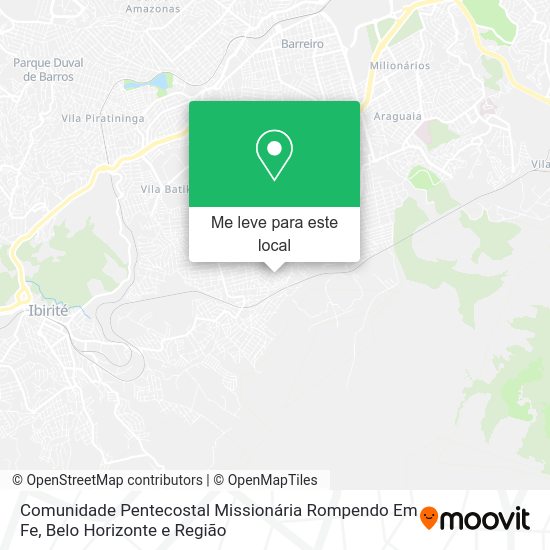 Comunidade Pentecostal Missionária Rompendo Em Fe mapa
