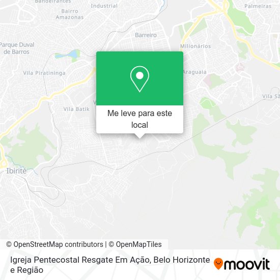 Igreja Pentecostal Resgate Em Ação mapa