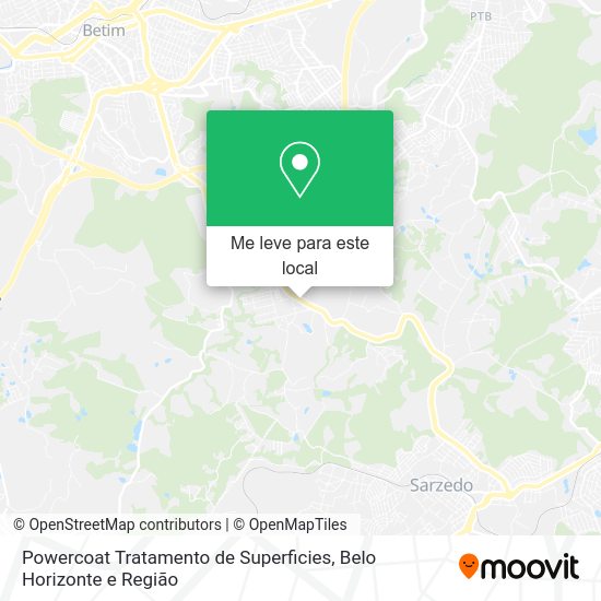 Powercoat Tratamento de Superficies mapa