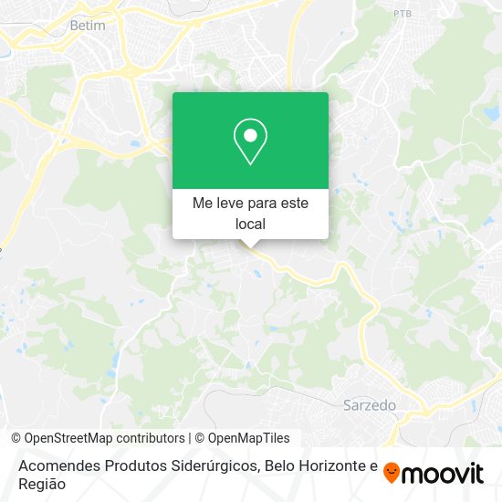Acomendes Produtos Siderúrgicos mapa
