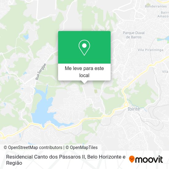 Residencial Canto dos Pássaros II mapa