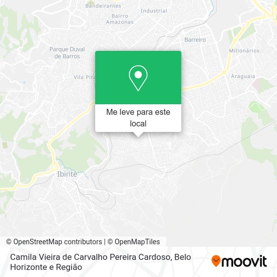 Camila Vieira de Carvalho Pereira Cardoso mapa