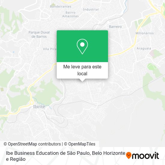 Ibe Business Education de São Paulo mapa