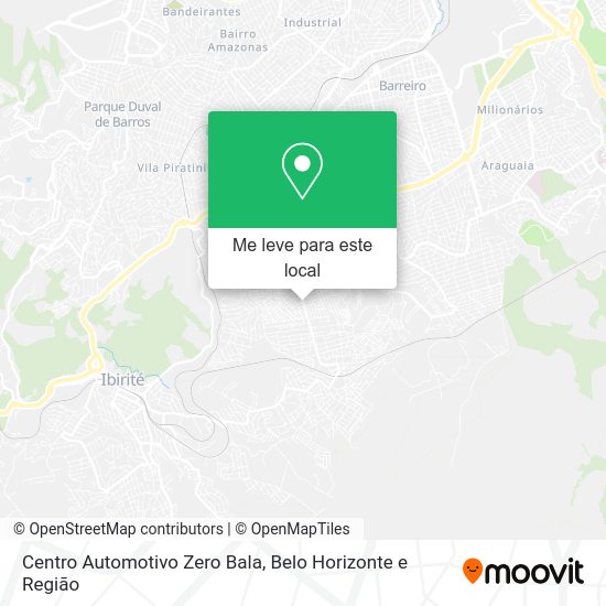 Centro Automotivo Zero Bala mapa