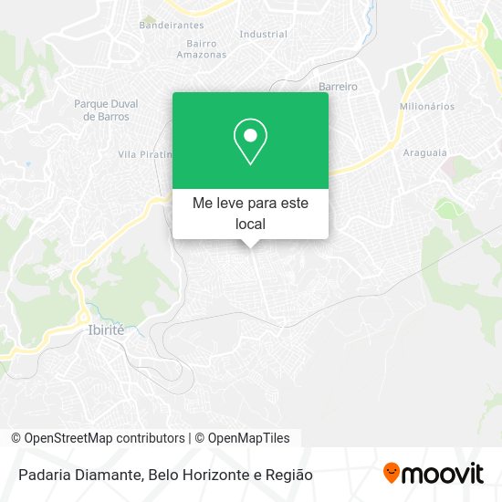 Padaria Diamante mapa