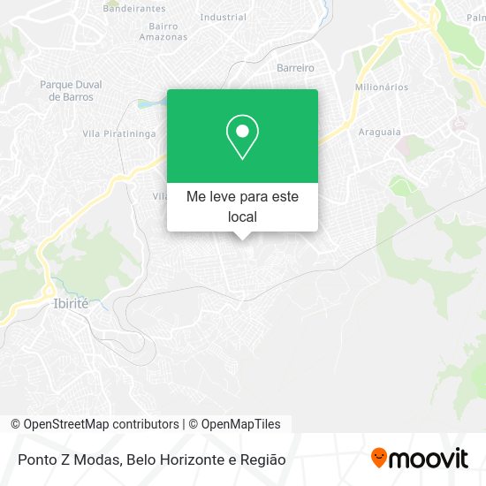 Ponto Z Modas mapa