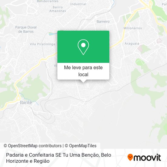 Padaria e Confeitaria SE Tu Uma Benção mapa