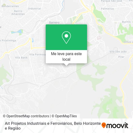 Ait Projetos Industriais e Ferroviários mapa