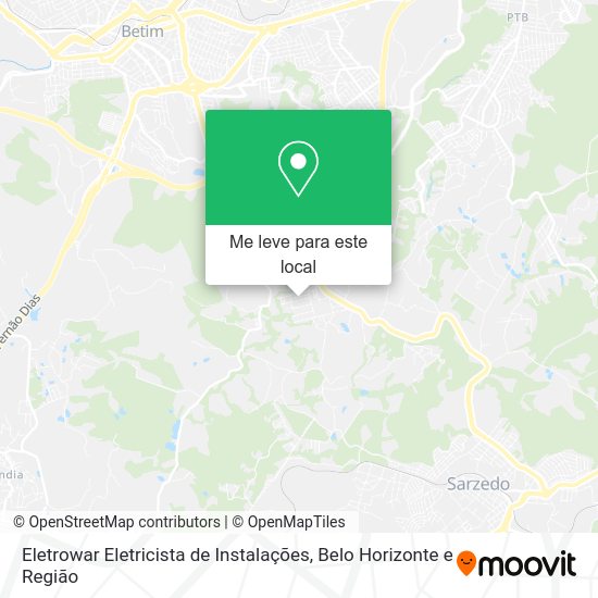 Eletrowar Eletricista de Instalações mapa