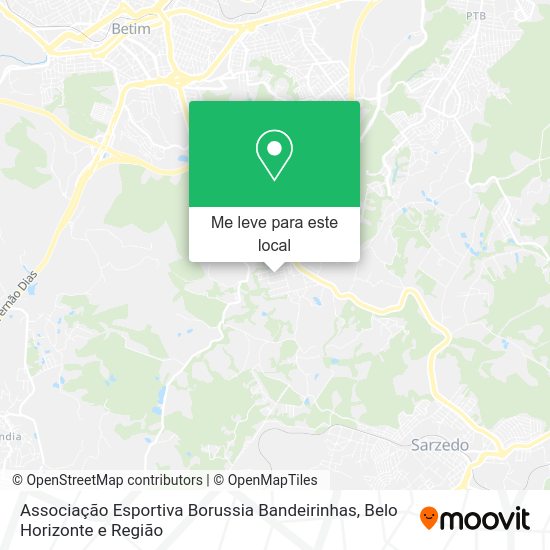 Associação Esportiva Borussia Bandeirinhas mapa