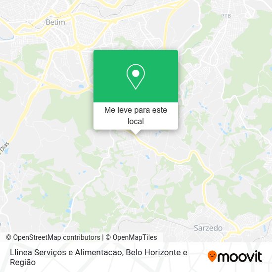 Llinea Serviços e Alimentacao mapa