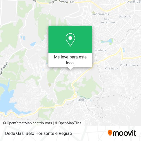 Dede Gás mapa