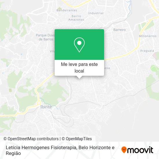 Letícia Hermogenes Fisioterapia mapa