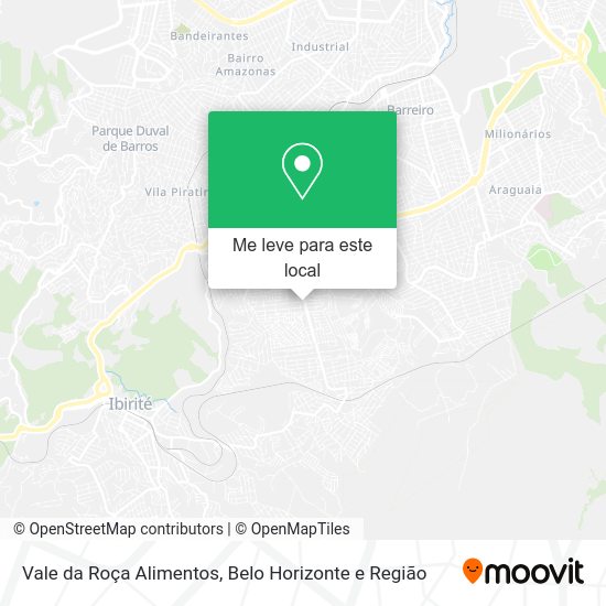 Vale da Roça Alimentos mapa