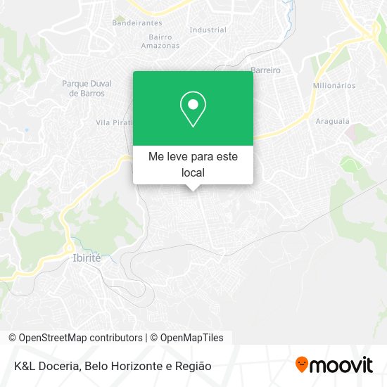 K&L Doceria mapa