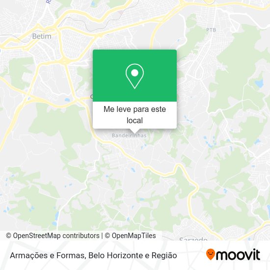 Armações e Formas mapa