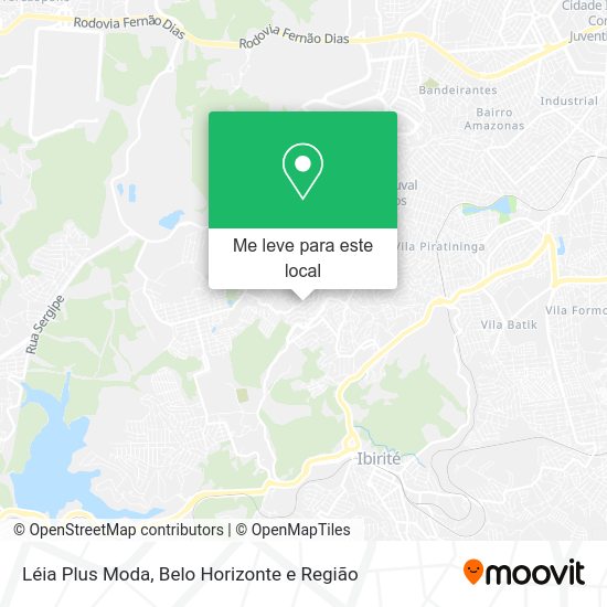 Léia Plus Moda mapa