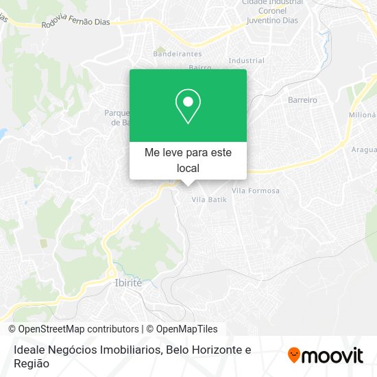 Ideale Negócios Imobiliarios mapa