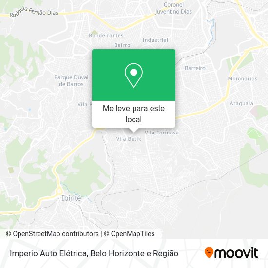 Imperio Auto Elétrica mapa