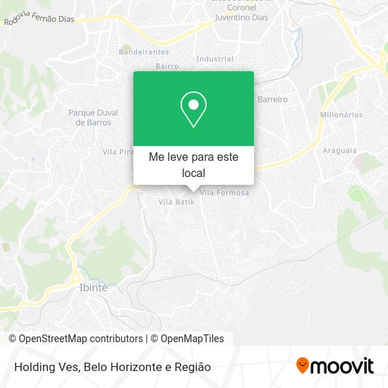 Holding Ves mapa