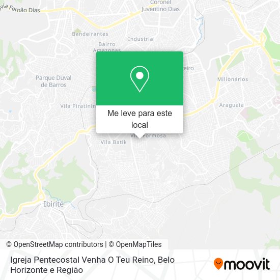 Igreja Pentecostal Venha O Teu Reino mapa