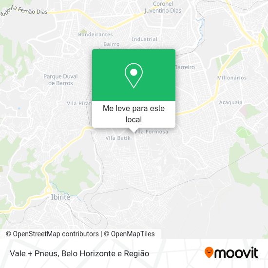 Vale + Pneus mapa