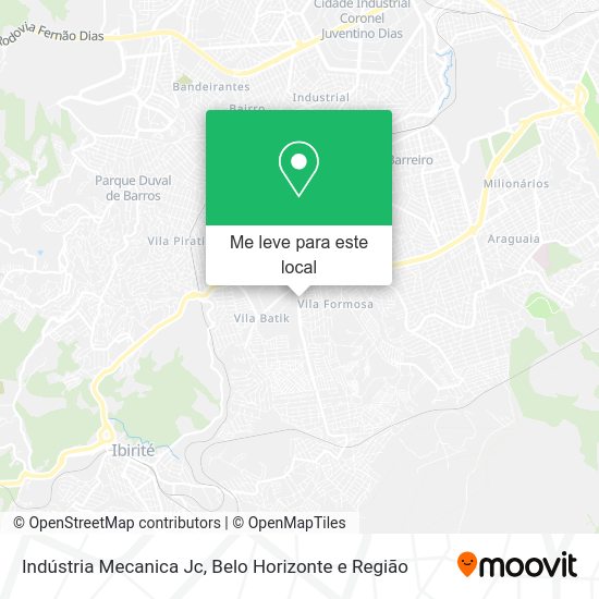 Indústria Mecanica Jc mapa