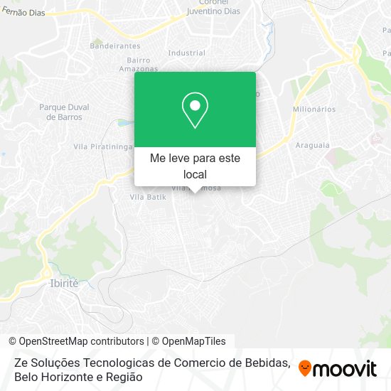 Ze Soluções Tecnologicas de Comercio de Bebidas mapa