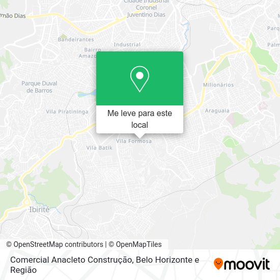 Comercial Anacleto Construção mapa