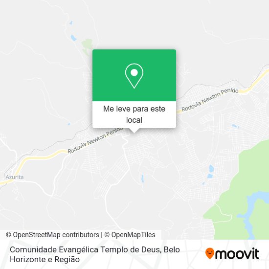 Comunidade Evangélica Templo de Deus mapa