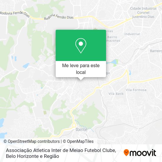 Associação Atletica Inter de Meiao Futebol Clube mapa