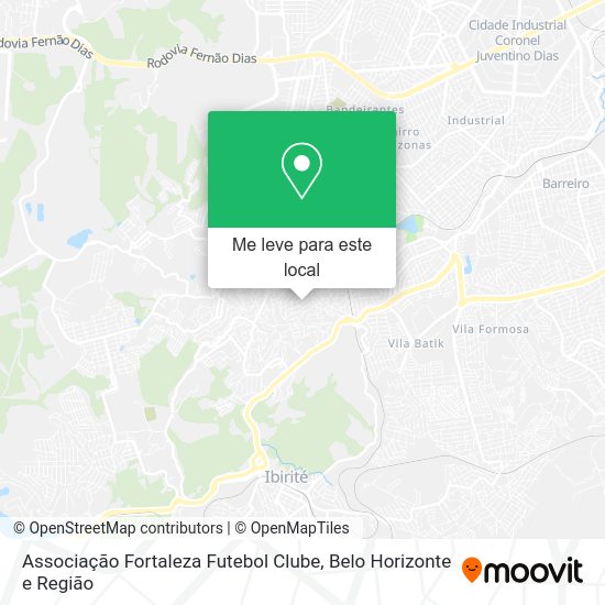 Associação Fortaleza Futebol Clube mapa