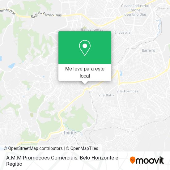 A.M.M Promoções Comerciais mapa