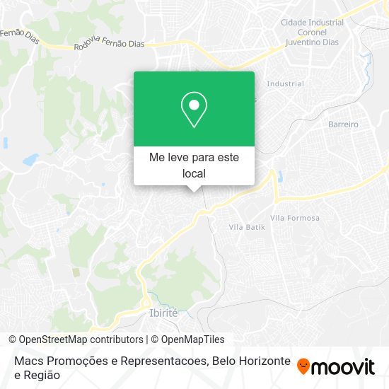 Macs Promoções e Representacoes mapa