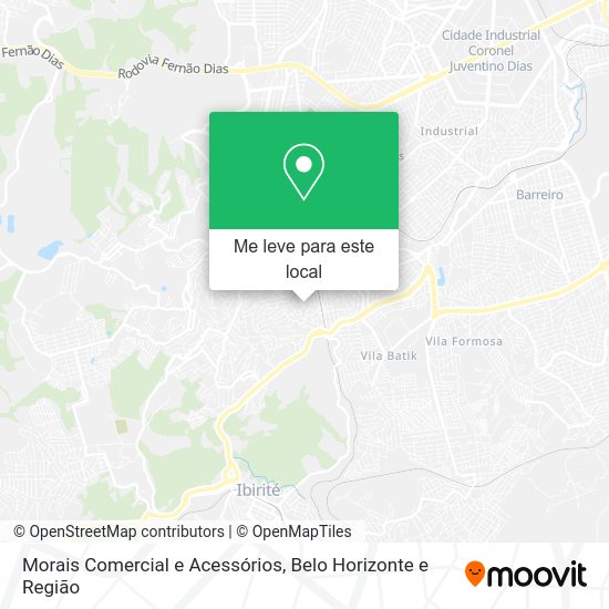 Morais Comercial e Acessórios mapa
