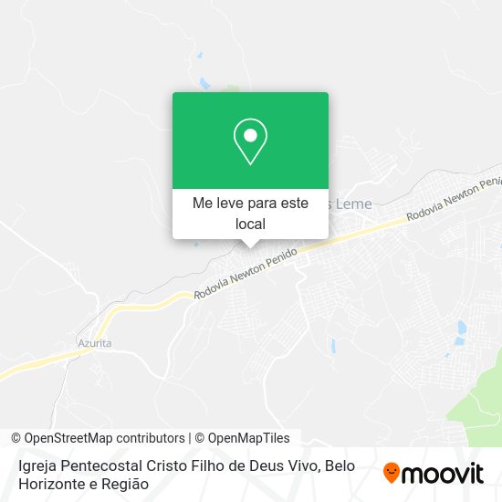 Igreja Pentecostal Cristo Filho de Deus Vivo mapa