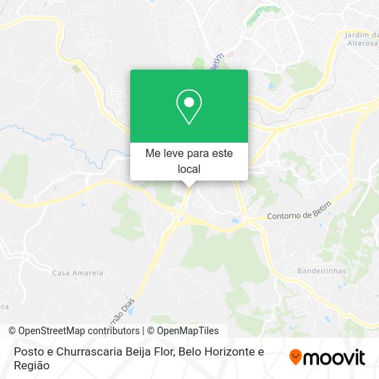 Posto e Churrascaria Beija Flor mapa
