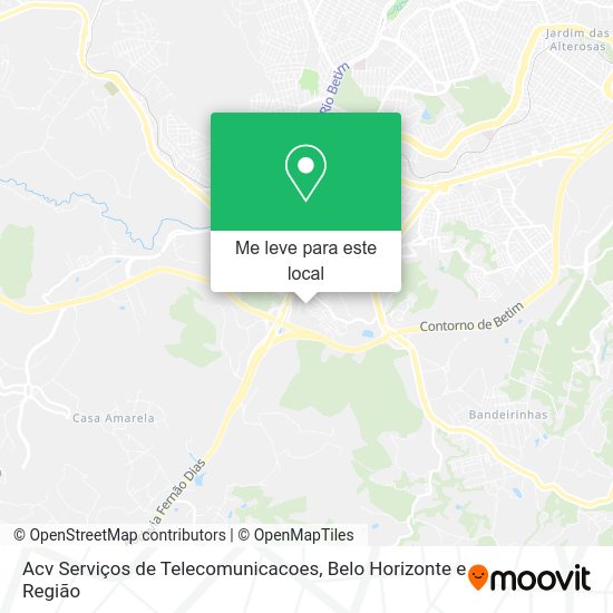 Acv Serviços de Telecomunicacoes mapa