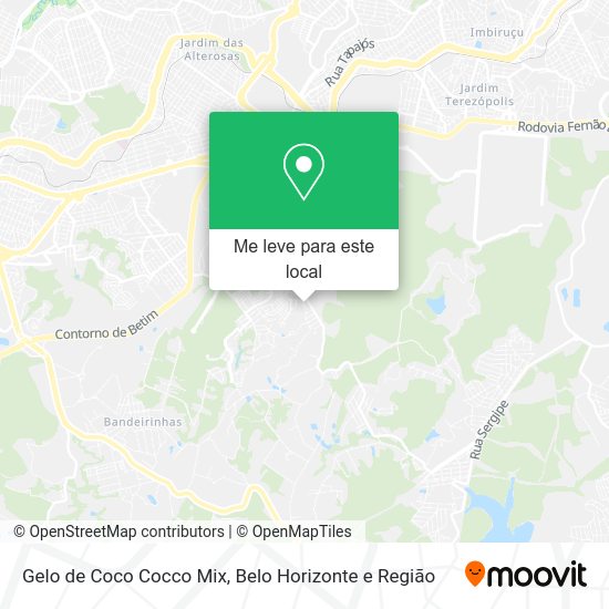 Gelo de Coco Cocco Mix mapa