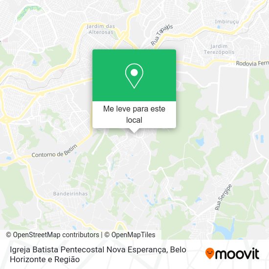 Igreja Batista Pentecostal Nova Esperança mapa